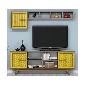 Variant Ayla Ceviz-Sarı Tv Ünitesi