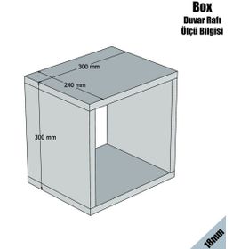 Variant Box Ceviz Duvar Rafı
