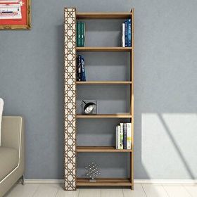 Variant City Ceviz-Krem Rengi Kitaplık
