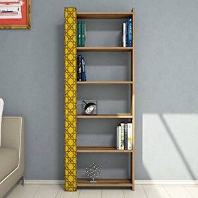 Variant City Ceviz-Sarı Kitaplık