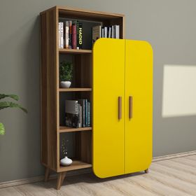 Variant Concept Form Ceviz Sarı Çok Amaçlı Dolap ve Kitaplık