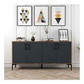Variant Kiev Ceviz Antrasit 160 cm Konsol