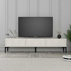 Variant Krem Siyah Lyon Alt Tv Ünitesi