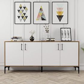 Variant Mobilya Ceviz Beyaz Kiev Konsol