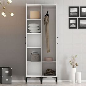 Variant Mobilya Kumsal 2 Kapılı PR Beyaz Gardrop