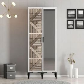 Variant Mobilya Kumsal 2 Kapılı PR Beyaz Gardrop