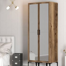 Variant Mobilya Kumsal 2 Kapılı RR Ceviz Gardrop
