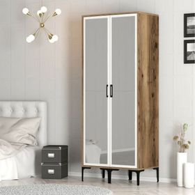 Variant Mobilya Kumsal 2 Kapılı RR Lidya Beyaz Gardrop