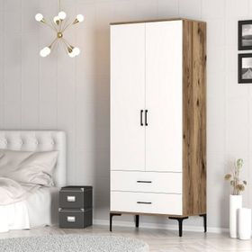 Variant Mobilya Kumsal 2 Kapılı T Lidya Beyaz Gardrop