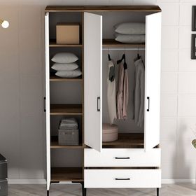 Variant Mobilya Kumsal 3 Kapılı PT Beyaz Gardrop