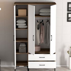 Variant Mobilya Kumsal 3 Kapılı PT Beyaz Gardrop