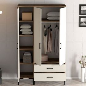 Variant Mobilya Kumsal 3 Kapılı PT Krem Gardrop