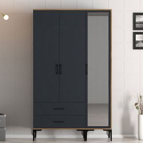 Variant Mobilya Kumsal 3 Kapılı RT Antrasit Gardrop