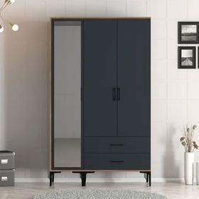 Variant Mobilya Kumsal 3 Kapılı RT Antrasit Gardrop