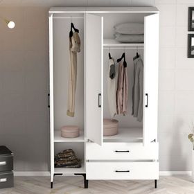 Variant Mobilya Kumsal 3 Kapılı ST Beyaz Gardrop