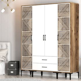 Variant Mobilya Kumsal 4 Kapılı PTP Beyaz Gardrop