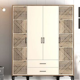 Variant Mobilya Kumsal 4 Kapılı PTP Krem Gardrop