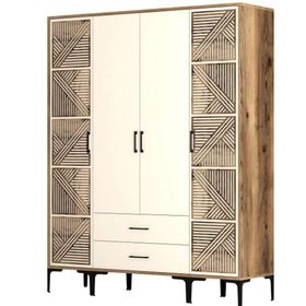 Variant Mobilya Kumsal 4 Kapılı PTP Krem Gardrop