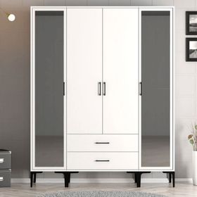 Variant Mobilya Kumsal 4 Kapılı PTR Krem Gardrop