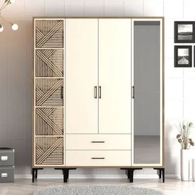Variant Mobilya Kumsal 4 Kapılı PTR Krem Gardrop