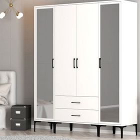 Variant Mobilya Kumsal 4 Kapılı RTR Beyaz Gardrop