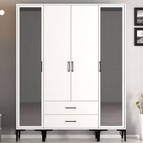 Variant Mobilya Kumsal 4 Kapılı RTR Beyaz Gardrop