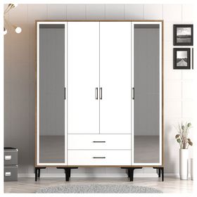 Variant Mobilya Kumsal 4 Kapılı RTR Lidya Beyaz Gardrop