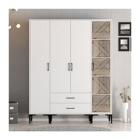 Variant Mobilya Kumsal 4 Kapılı STP Lidya Beyaz Gardrop