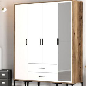 Variant Mobilya Kumsal 4 Kapılı STR Beyaz Gardrop