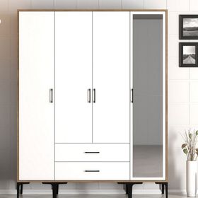 Variant Mobilya Kumsal 4 Kapılı STR Beyaz Gardrop