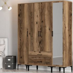 Variant Mobilya Kumsal 4 Kapılı STR Ceviz Gardrop
