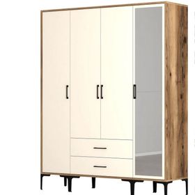 Variant Mobilya Kumsal 4 Kapılı STR Krem Gardrop