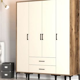 Variant Mobilya Kumsal 4 Kapılı STS Krem Gardrop