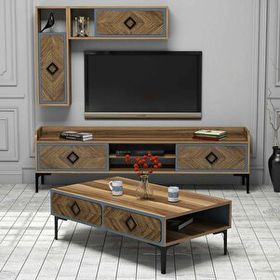 Variant Samba Ceviz Mavi Tv Ünitesi