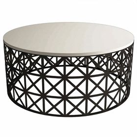 Variant Selin Metal Ferforje Beyaz Orta Sehpa