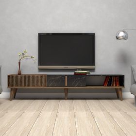 Variant Siyah Ceviz Mermer Londra Tv Ünitesi