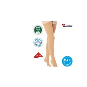 Variteks 911 CCL 2 Diz Üstü Açık Burun Varis Çorabı
