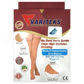 Variteks No: 5 CCL2 Diz Üstü Burnu Kapalı Varis Çorabı