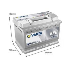 Varta Blue Dynamic N70 Start-Stop EFB 12 V 70 Ah 760 cca Akü