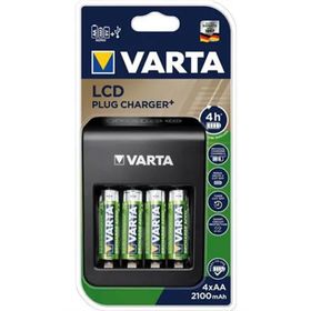 Varta LCD Plug+ Plus Şarj Cihazı+4x2100 Mah Aa Şarjlı Pil