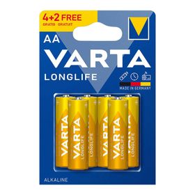 Varta Longlife 6'lı AA Kalem Pil 4+2'li Paket