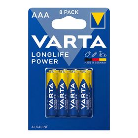 Varta Longlife Power 8'li AAA İnce Kalem Pil