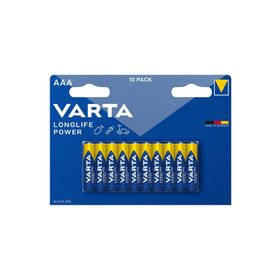 Varta Longlife Power AAA Alkalin 10 Adet İnce Kalem Pil
