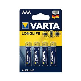 Varta Longlife Power Alkalin AAA 4 İnce Kalem Pil