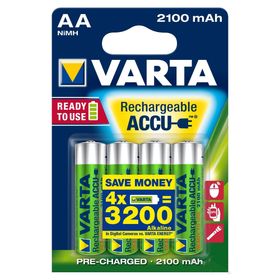 Varta Rechargeable Accu Aa HR6 Ready to Use 2100Mah BLS 4 Pil