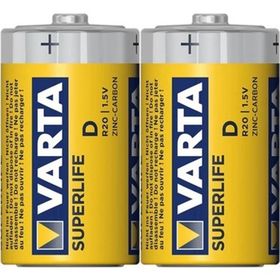 Varta Superlife R20 Büyük Boy D 2'li Pil