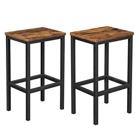 Vasagle LBC65X 40x30x65 cm Kahverengi Siyah 2'li Bar Taburesi