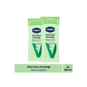 Vaseline Aloe Vera Ferahlığı 2x200 ml Vücut Losyonu