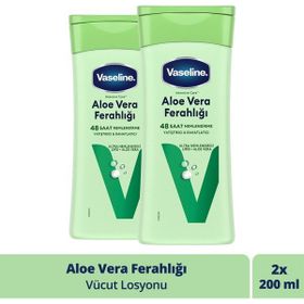 Vaseline Aloe Vera Ferahlığı 2x200 ml Vücut Losyonu