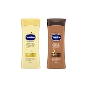 Vaseline Essential Healing Onarım 400 ml Vücut Losyonu + Kakao Işıltısı 400 ml Vücut Losyonu
